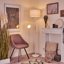 Hofstein Jobsbo Stehleuchte Wei&szlig;, 2-flammig -Bürolampen Verkäufe jobsbo stehleuchte h3421017 8