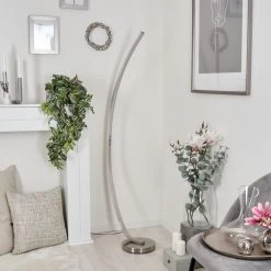 Hofstein Kimbolton Bogenlampe LED Nickel-Matt, 1-flammig 21 Hofstein Kimbolton Bogenlampe LED Nickel-Matt, 1-flammig -Bürolampen Verkäufe kimbolton bogenlampe h3266298 do4 9