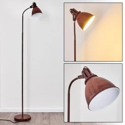 Hofstein Koppom Stehleuchte Rostfarben, 1-flammig -Bürolampen Verkäufe koppom stehleuchte h3092880 do1 22