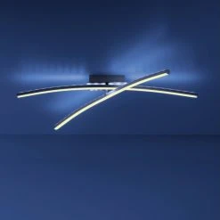 Leuchten Direkt ALINA Deckenleuchte LED Stahl gebürstet, 2-flammig, Fernbedienung, Farbwechsler 24 Leuchten Direkt ALINA Deckenleuchte LED Stahl gebürstet, 2-flammig, Fernbedienung, Farbwechsler -Bürolampen Verkäufe leuchten direkt alina deckenleuchte 11255 55 10