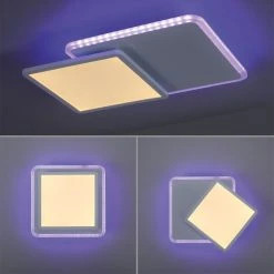 Leuchten Direkt ARENDA Deckenleuchte LED Weiß, 1-flammig, Fernbedienung, Farbwechsler 23 Leuchten Direkt ARENDA Deckenleuchte LED Weiß, 1-flammig, Fernbedienung, Farbwechsler -Bürolampen Verkäufe leuchten direkt arenda deckenleuchte 11663 16 10