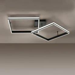 Leuchten Direkt ELIS Deckenleuchte LED Schwarz, 2-flammig, Fernbedienung -Bürolampen Verkäufe leuchten direkt elis deckenleuchte 14700 18 5