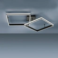 Leuchten Direkt ELIS Deckenleuchte LED Schwarz, 2-flammig, Fernbedienung -Bürolampen Verkäufe leuchten direkt elis deckenleuchte 14700 18 7