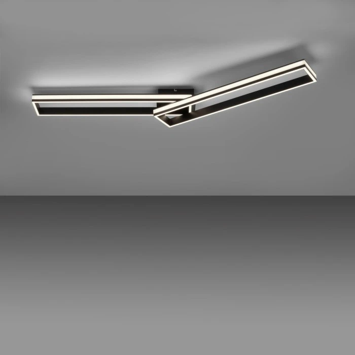 Leuchten Direkt ELIS Deckenleuchte LED Schwarz, 2-flammig, Fernbedienung 8 Leuchten Direkt ELIS Deckenleuchte LED Schwarz, 2-flammig, Fernbedienung – Bild 8