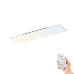 Leuchten Direkt FLAT Deckenpanel LED Wei&szlig;, 1-flammig, Fernbedienung -Bürolampen Verkäufe leuchten direkt flat deckenpanel 14533 16 8