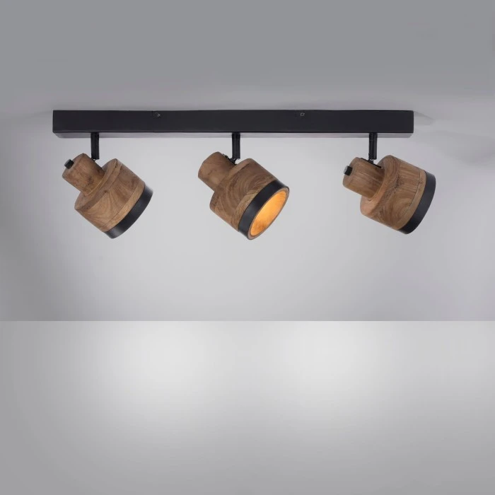 Leuchten Direkt GABRIEL Deckenleuchte Schwarz, 3-flammig 3 Leuchten Direkt GABRIEL Deckenleuchte Schwarz, 3-flammig – Bild 3