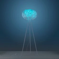 Leuchten Direkt LOLASMART-NAOMI Stehleuchte LED Wei&szlig;, 1-flammig, Fernbedienung -Bürolampen Verkäufe leuchten direkt lolasmart naomi stehleuchte 11212 16 10