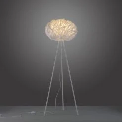 Leuchten Direkt LOLASMART-NAOMI Stehleuchte LED Wei&szlig;, 1-flammig, Fernbedienung -Bürolampen Verkäufe leuchten direkt lolasmart naomi stehleuchte 11212 16 4