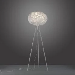 Leuchten Direkt LOLASMART-NAOMI Stehleuchte LED Wei&szlig;, 1-flammig, Fernbedienung -Bürolampen Verkäufe leuchten direkt lolasmart naomi stehleuchte 11212 16 8