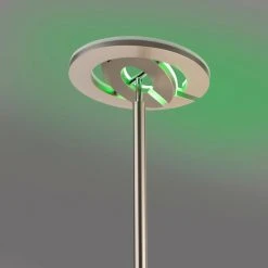 Leuchten Direkt LOLAsmart-ROCCO Stehleuchte LED Stahl geb&uuml;rstet, 1-flammig, Fernbedienung -Bürolampen Verkäufe leuchten direkt lolasmart rocco stehleuchte 11858 55 3