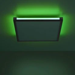 Leuchten Direkt MARIO Deckenleuchte LED Schwarz, 1-flammig, Fernbedienung, Farbwechsler -Bürolampen Verkäufe leuchten direkt mario deckenleuchte 11621 18 9