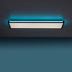 Leuchten Direkt MARIO Deckenleuchte LED Schwarz, 1-flammig, Fernbedienung, Farbwechsler -Bürolampen Verkäufe leuchten direkt mario deckenleuchte 11622 18 9