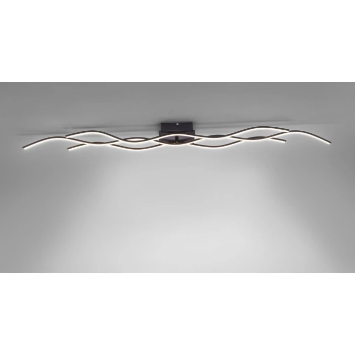Leuchten Direkt WAVE Deckenleuchte LED Schwarz, 3-flammig 1 Leuchten Direkt WAVE Deckenleuchte LED Schwarz, 3-flammig