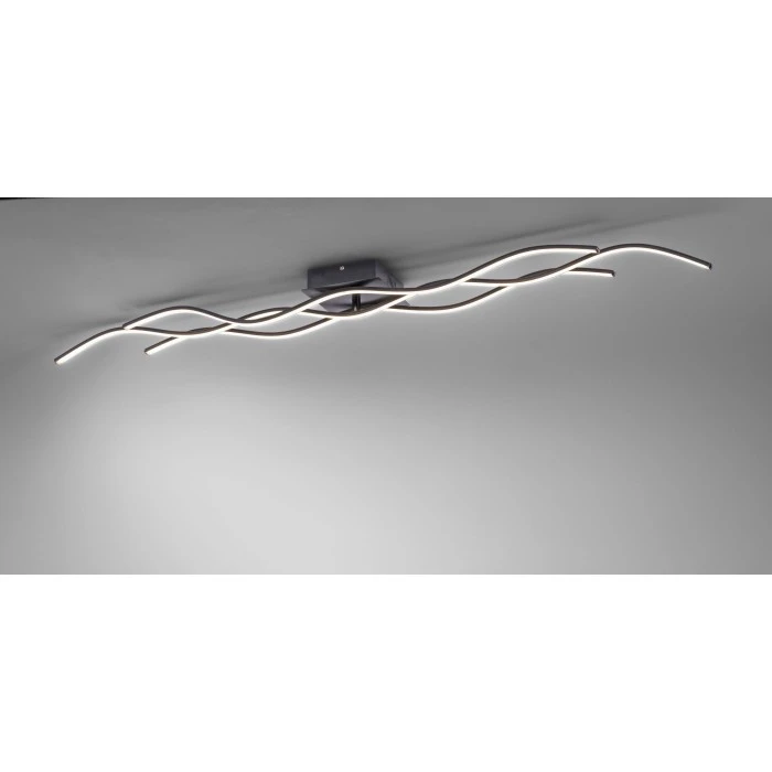 Leuchten Direkt WAVE Deckenleuchte LED Schwarz, 3-flammig 2 Leuchten Direkt WAVE Deckenleuchte LED Schwarz, 3-flammig – Bild 2
