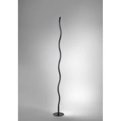 Leuchten Direkt WAVE Stehleuchte LED Schwarz, 1-flammig