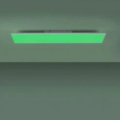 Leuchten Direkt YUKON Deckenleuchte LED Wei&szlig;, 1-flammig, Fernbedienung, Farbwechsler -Bürolampen Verkäufe leuchten direkt yukon deckenleuchte 15621 16 10