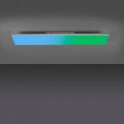 Leuchten Direkt YUKON Deckenleuchte LED Wei&szlig;, 1-flammig, Fernbedienung, Farbwechsler -Bürolampen Verkäufe leuchten direkt yukon deckenleuchte 15621 16 5