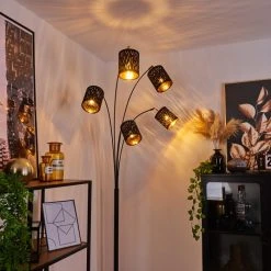 Hofstein Liared Stehleuchte Schwarz, 5-flammig -Bürolampen Verkäufe liared stehleuchte h3388006 6