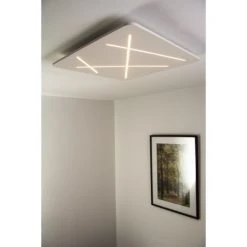 Linea Light Next Deckenleuchte LED Wei&szlig;, 1-flammig -Bürolampen Verkäufe linea light next deckenleuchte 7441 9