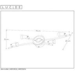 Lucide BINGO-LED Deckenstrahler Chrom, 5-flammig -Bürolampen Verkäufe lucide bingo led deckenstrahler 13957 25 12 3