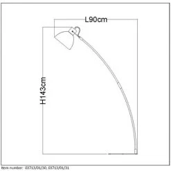 Lucide CURF Stehleuchte Wei&szlig;, 1-flammig -Bürolampen Verkäufe lucide curf stehleuchte 03713 01 31 2