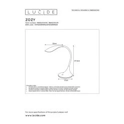 Lucide EMIL B&uuml;roleuchte LED Schwarz, 1-flammig -Bürolampen Verkäufe lucide emil bueroleuchte 18652 06 30 3