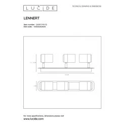 Lucide LENNERT Deckenleuchte LED Chrom, 3-flammig -Bürolampen Verkäufe lucide lennert deckenleuchte 26957 15 12 6
