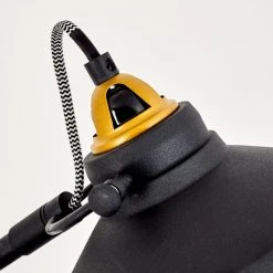 Hofstein Luven Stehleuchte Schwarz, Gold, Schwarz-Gold, 1-flammig -Bürolampen Verkäufe luven stehleuchte h3335802 do1 12