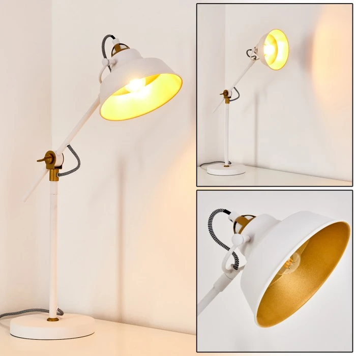 Hofstein Luven Tischleuchte LED Weiß, 1-flammig 1 Hofstein Luven Tischleuchte LED Weiß, 1-flammig