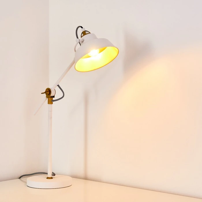 Hofstein Luven Tischleuchte LED Weiß, 1-flammig 3 Hofstein Luven Tischleuchte LED Weiß, 1-flammig – Bild 3