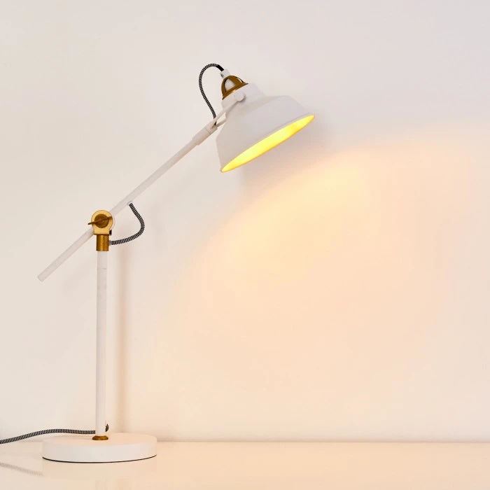 Hofstein Luven Tischleuchte LED Weiß, 1-flammig 4 Hofstein Luven Tischleuchte LED Weiß, 1-flammig – Bild 4