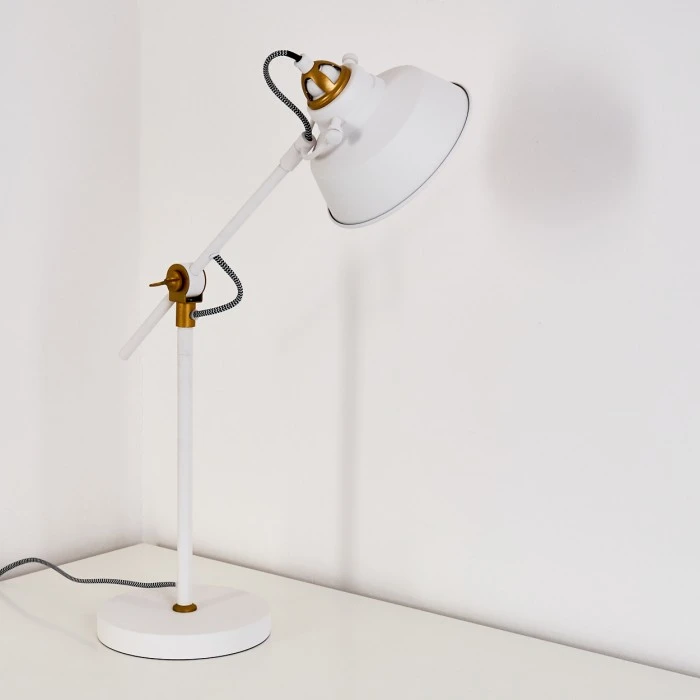 Hofstein Luven Tischleuchte LED Weiß, 1-flammig 6 Hofstein Luven Tischleuchte LED Weiß, 1-flammig – Bild 6