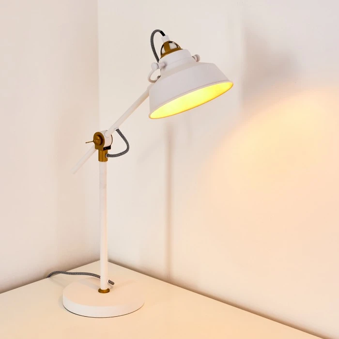 Hofstein Luven Tischleuchte LED Weiß, 1-flammig 10 Hofstein Luven Tischleuchte LED Weiß, 1-flammig – Bild 10