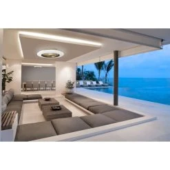 Mantra ALISIO Deckenventilator LED Messing, 1-flammig, Fernbedienung