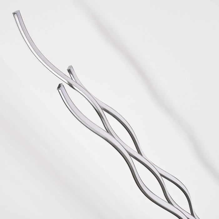 Hofstein Mapleton Stehleuchte LED Nickel-Matt, 3-flammig, Fernbedienung 12 Hofstein Mapleton Stehleuchte LED Nickel-Matt, 3-flammig, Fernbedienung – Bild 12