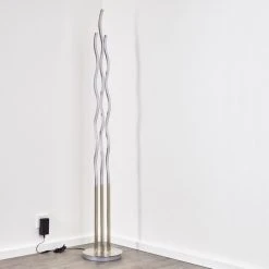 Hofstein Mapleton Stehleuchte LED Nickel-Matt, 3-flammig, Fernbedienung 37 Hofstein Mapleton Stehleuchte LED Nickel-Matt, 3-flammig, Fernbedienung -Bürolampen Verkäufe mapleton stehleuchte h3009567 15