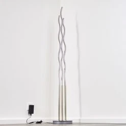 Hofstein Mapleton Stehleuchte LED Nickel-Matt, 3-flammig, Fernbedienung 30 Hofstein Mapleton Stehleuchte LED Nickel-Matt, 3-flammig, Fernbedienung -Bürolampen Verkäufe mapleton stehleuchte h3009567 8