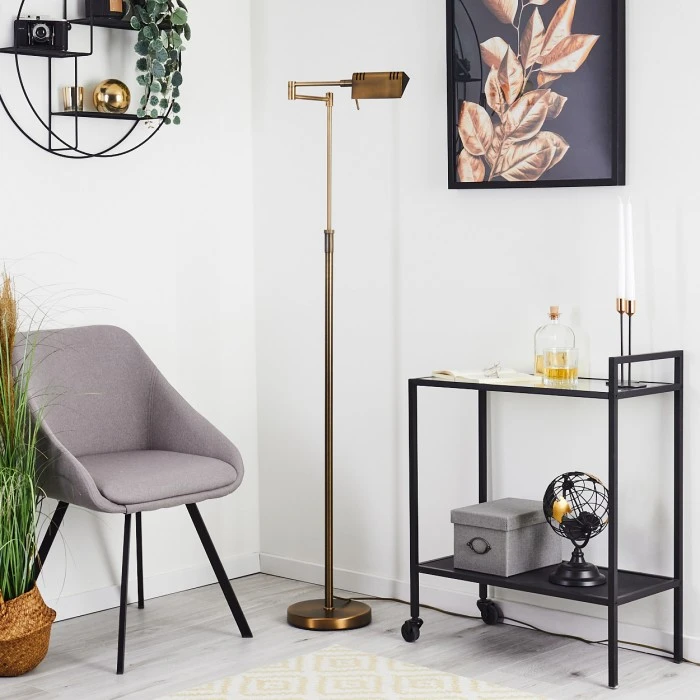 Hofstein Norrlida Stehleuchte LED Messing, 1-flammig 12 Hofstein Norrlida Stehleuchte LED Messing, 1-flammig – Bild 12