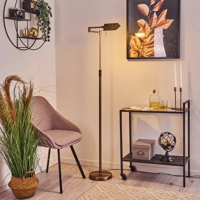 Hofstein Norrlida Stehleuchte LED Messing, 1-flammig 9 Hofstein Norrlida Stehleuchte LED Messing, 1-flammig – Bild 9