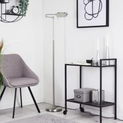 Hofstein Norrlida Stehleuchte LED Nickel-Matt, 1-flammig 23 Hofstein Norrlida Stehleuchte LED Nickel-Matt, 1-flammig -Bürolampen Verkäufe norrlida stehleuchte h3426081 11