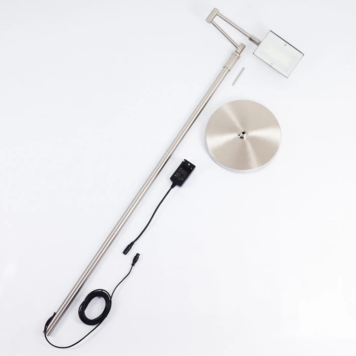 Hofstein Norrlida Stehleuchte LED Nickel-Matt, 1-flammig 5 Hofstein Norrlida Stehleuchte LED Nickel-Matt, 1-flammig – Bild 5