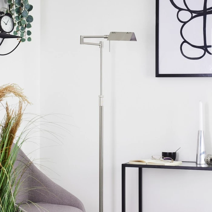 Hofstein Norrlida Stehleuchte LED Nickel-Matt, 1-flammig 10 Hofstein Norrlida Stehleuchte LED Nickel-Matt, 1-flammig – Bild 10