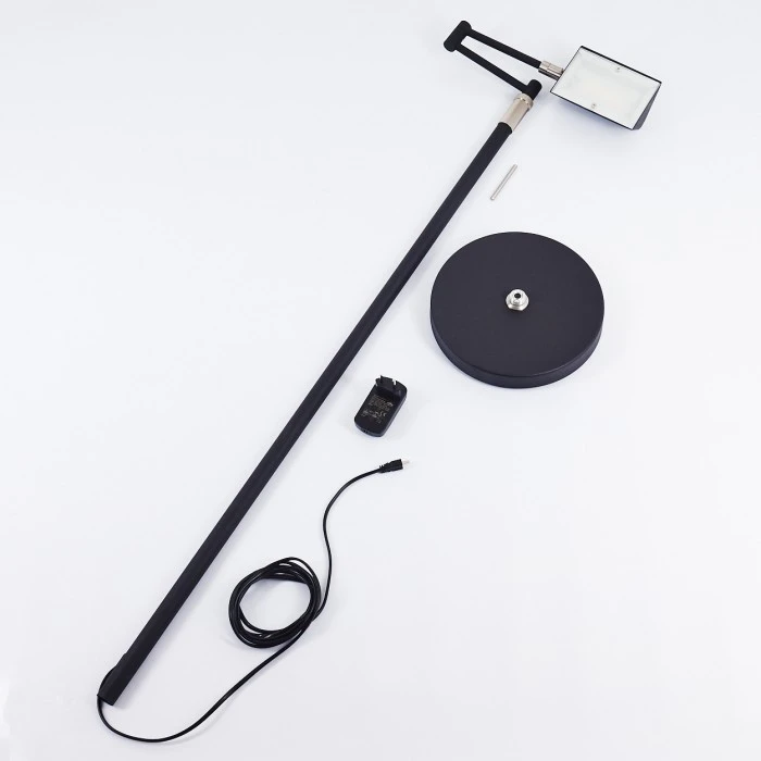 Hofstein Norrlida Stehleuchte LED Chrom, Schwarz, 1-flammig 5 Hofstein Norrlida Stehleuchte LED Chrom, Schwarz, 1-flammig – Bild 5