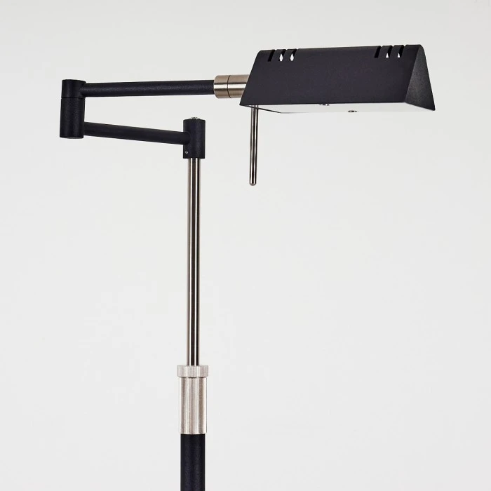 Hofstein Norrlida Stehleuchte LED Chrom, Schwarz, 1-flammig 8 Hofstein Norrlida Stehleuchte LED Chrom, Schwarz, 1-flammig – Bild 8