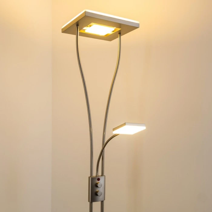 Hofstein Notigi Deckenfluter LED Nickel-Matt, 2-flammig, Fernbedienung, Farbwechsler 13 Hofstein Notigi Deckenfluter LED Nickel-Matt, 2-flammig, Fernbedienung, Farbwechsler – Bild 13