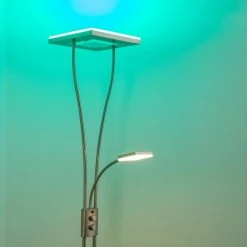 Hofstein Notigi Deckenfluter LED Nickel-Matt, 2-flammig, Fernbedienung, Farbwechsler 48 Hofstein Notigi Deckenfluter LED Nickel-Matt, 2-flammig, Fernbedienung, Farbwechsler -Bürolampen Verkäufe notigi deckenfluter h000632 15