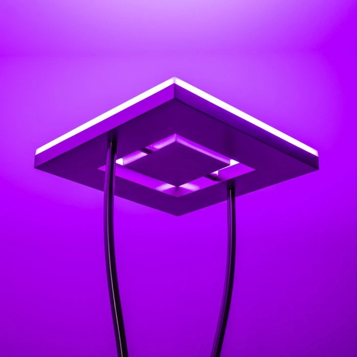 Hofstein Notigi Deckenfluter LED Nickel-Matt, 2-flammig, Fernbedienung, Farbwechsler 23 Hofstein Notigi Deckenfluter LED Nickel-Matt, 2-flammig, Fernbedienung, Farbwechsler – Bild 23