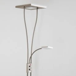 Hofstein Notigi Deckenfluter LED Nickel-Matt, 2-flammig, Fernbedienung, Farbwechsler 59 Hofstein Notigi Deckenfluter LED Nickel-Matt, 2-flammig, Fernbedienung, Farbwechsler -Bürolampen Verkäufe notigi deckenfluter h000632 26