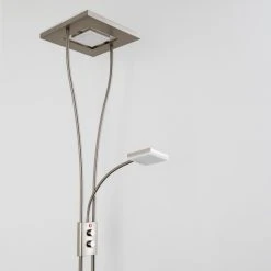 Hofstein Notigi Deckenfluter LED Nickel-Matt, 2-flammig, Fernbedienung, Farbwechsler 60 Hofstein Notigi Deckenfluter LED Nickel-Matt, 2-flammig, Fernbedienung, Farbwechsler -Bürolampen Verkäufe notigi deckenfluter h000632 27