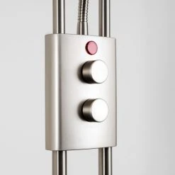 Hofstein Notigi Deckenfluter LED Nickel-Matt, 2-flammig, Fernbedienung, Farbwechsler 63 Hofstein Notigi Deckenfluter LED Nickel-Matt, 2-flammig, Fernbedienung, Farbwechsler -Bürolampen Verkäufe notigi deckenfluter h000632 30